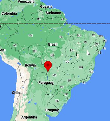 Corumbá, ubicación en el mapa