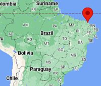 Fortaleza, ubicación en el mapa