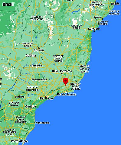 Juiz De Fora, ubicación en el mapa