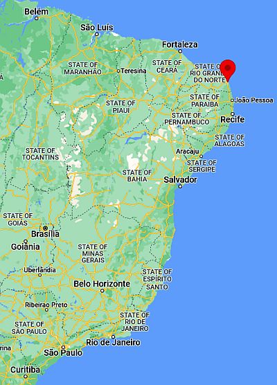 Natal, ubicación en el mapa