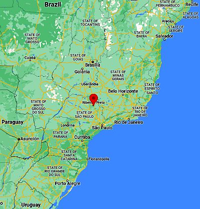 Ribeirao Preto, ubicación en el mapa