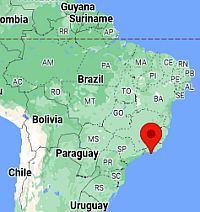 Río De Janeiro, ubicación en el mapa