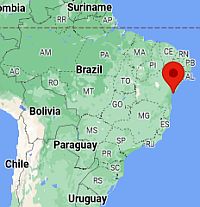 Salvador, ubicación en el mapa
