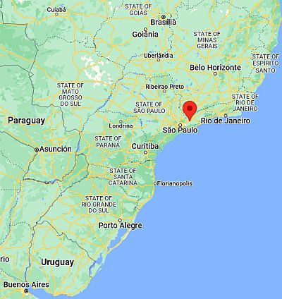 Sao Jose Dos Campos, ubicación en el mapa