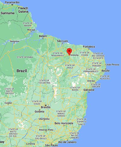 Teresina, ubicación en el mapa