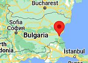 Burgas, ubicación en el mapa