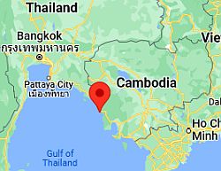 Koh Kong, ubicación en el mapa