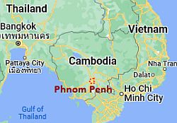 Nom Pen, ubicación en el mapa
