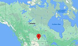 Regina, ubicación en el mapa