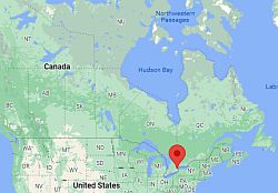 Toronto, ubicación en el mapa