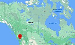 Vancouver, ubicación en el mapa