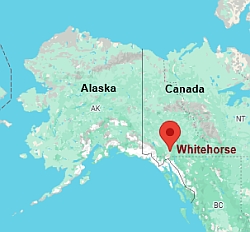 Whitehorse, ubicación en el mapa