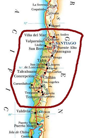 Clima del centro de Chile