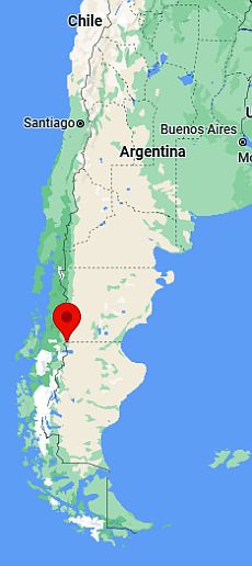 Balmaceda, ubicación en el mapa