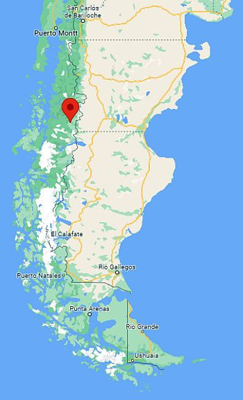 Coyhaique, ubicación en el mapa