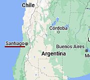 Santiago, ubicación en el mapa