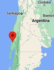 Valdivia, ubicación en el mapa