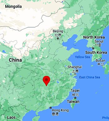 Changsha, ubicación en el mapa