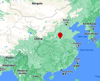 Zhengzhou, ubicación en el mapa