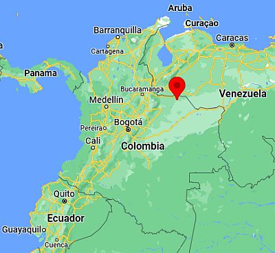 Arauca, ubicación en el mapa