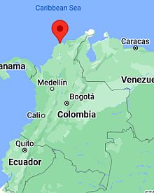 Barranquilla, ubicación en el mapa