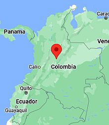 Bogotá, ubicación en el mapa