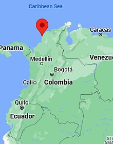 Cartagena, ubicación en el mapa