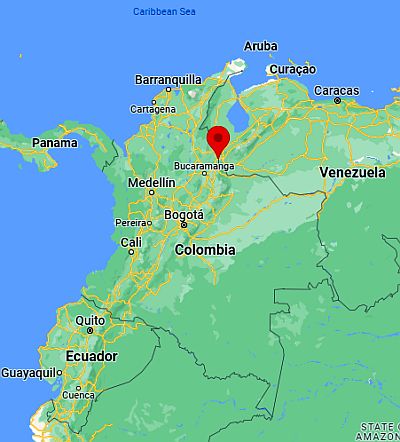 Cúcuta, ubicación en el mapa