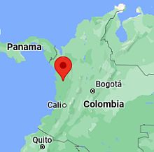 Quibdó, ubicación en el mapa
