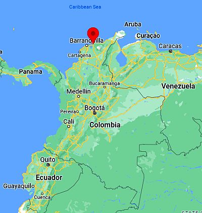 Santa Marta, ubicación en el mapa