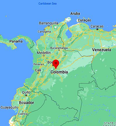 Villavicencio, ubicación en el mapa