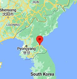 Wonsan, ubicación en el mapa