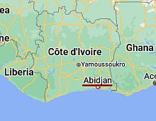 Abiyán, ubicación en el mapa