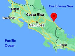 Puerto Limón, ubicación en el mapa
