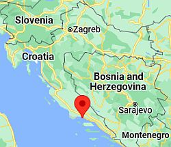 Split, ubicación en el mapa