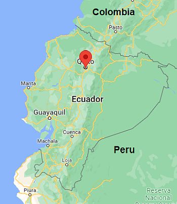 Quito, ubicación en el mapa