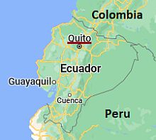 Quito, ubicación en el mapa