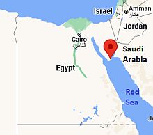 Sharm El Sheij, ubicación en el mapa