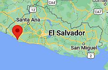 Acajutla, ubicación en el mapa
