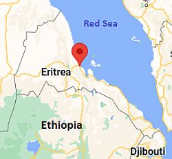 Massawa, ubicación en el mapa
