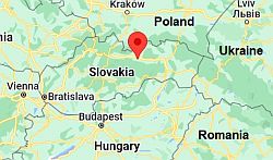 Poprad, ubicación en el mapa