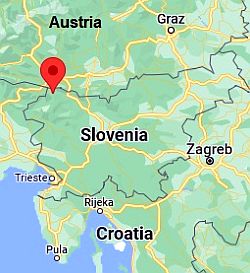 Kranjska Gora, ubicación en el mapa