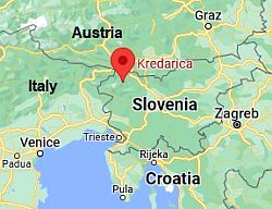 Kredarica, ubicación en el mapa