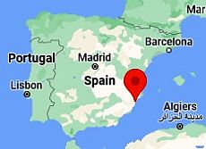 Alicante, ubicación en el mapa