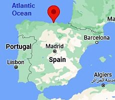 Santander, ubicación en el mapa