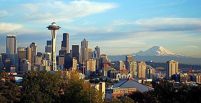 Seattle, Monte Rainier de fondo