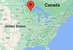 Duluth, ubicación en el mapa