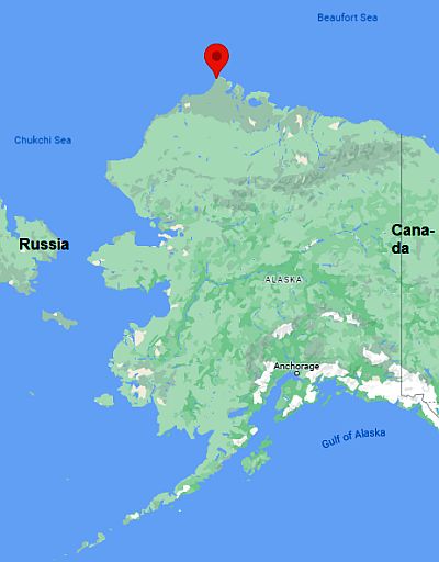 Utqiagvik, ubicación en el mapa