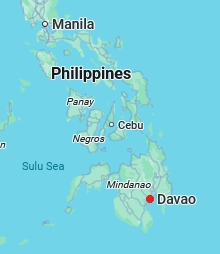 Davao, ubicación en el mapa