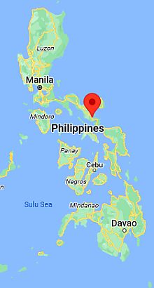 Legazpi, ubicación en el mapa
